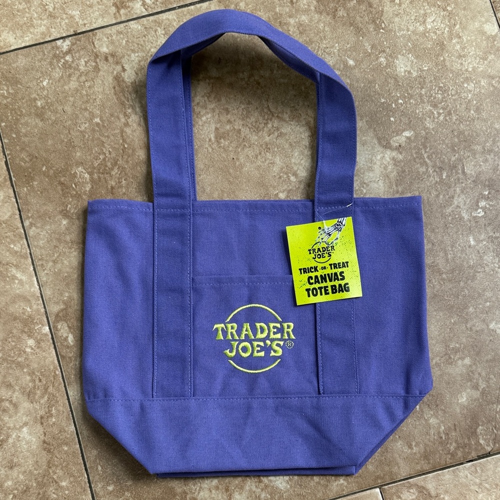 Trader Joe's Mini Canvas Tote Bag NEW